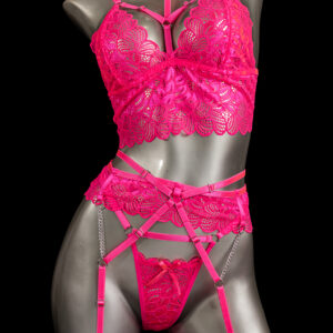 Liguero fucsia cadenas