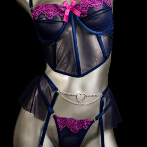 Conjunto Liguero azul