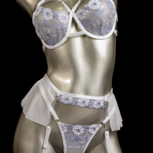 Falda liguero blanco